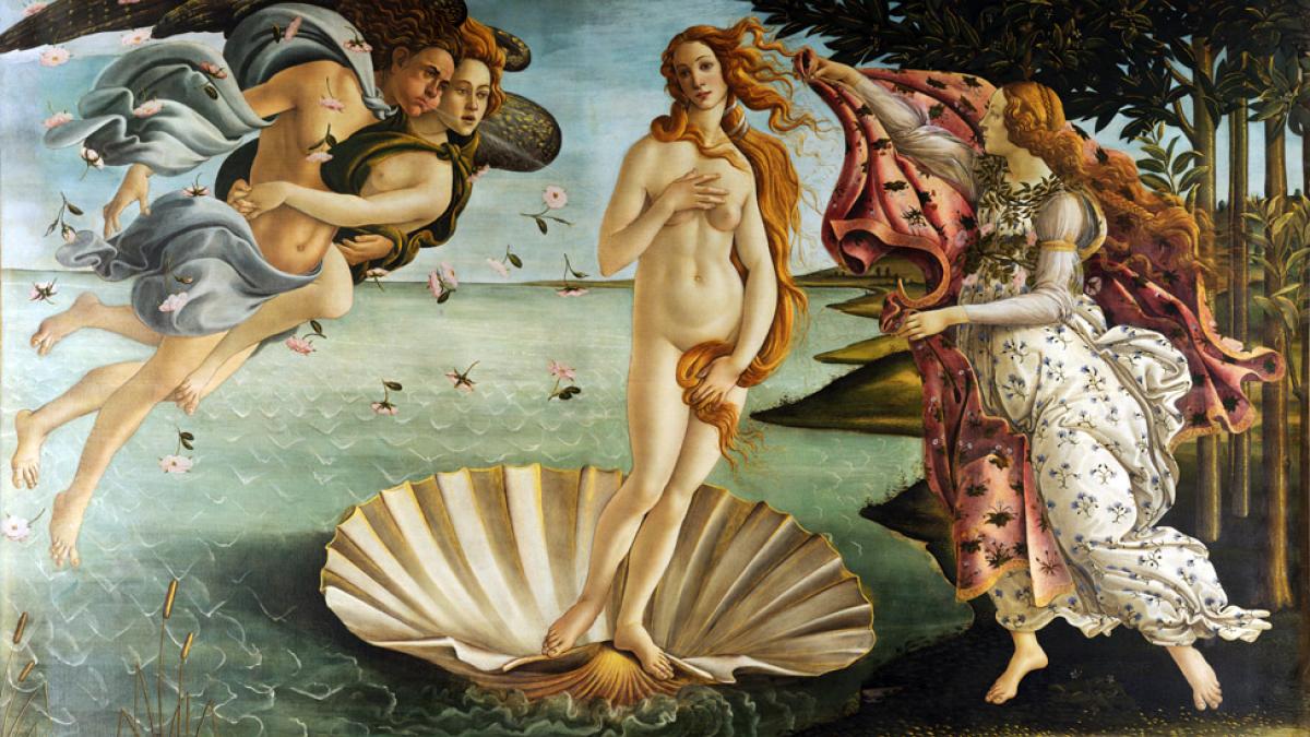 "The Birth of Venus" painting by Botticelli