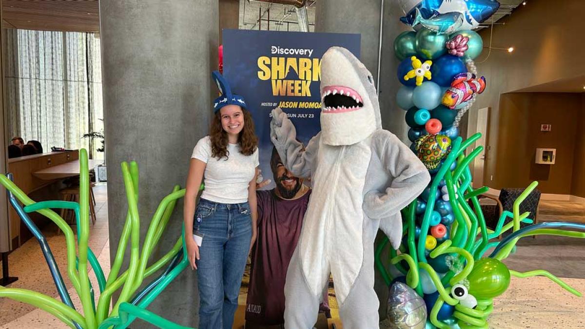 Lubin student Bianca Mazur at Warner Brother's internship