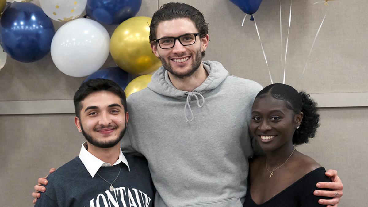 Pace University's Media, Communications, and Visual Arts students at the Blue and Golden Globe Awards ceremony