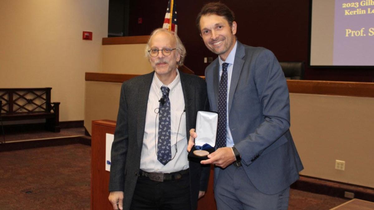 Professor Sam Kalen and Professor Jason Czarnezki at the 2023 Kerlin Lecture