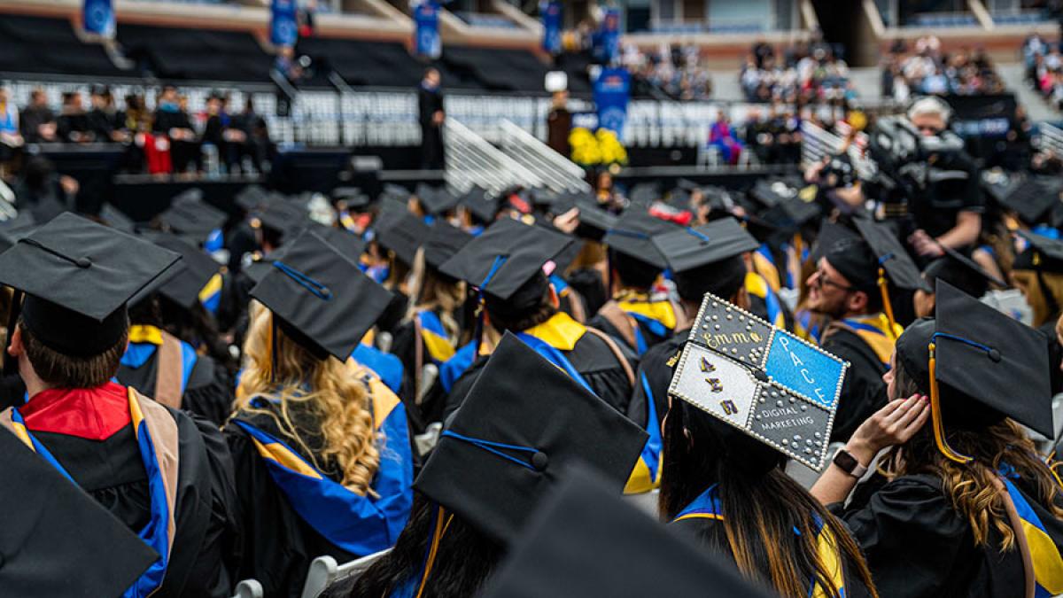 Pace students at their Commencement ceremony.