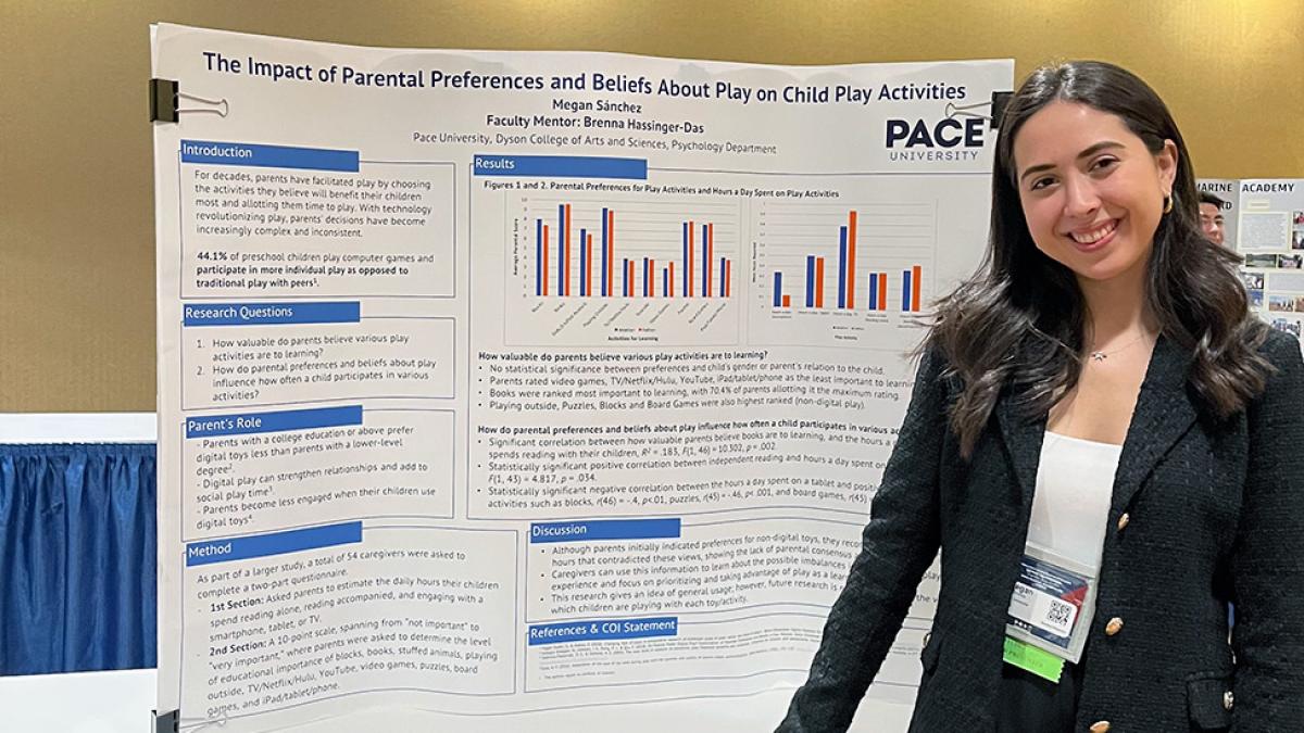 Pace University's Psychology NYC student Megan Sanchez