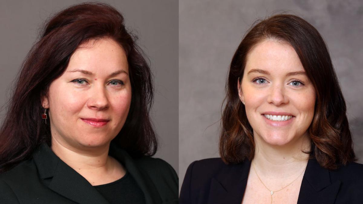 Pace University's professors of Public Administration Gina Scutelnicu-Todoran, PhD, and Rebecca Tekula, PhD