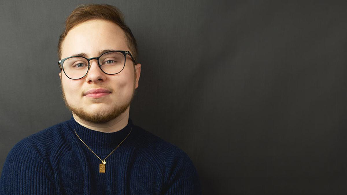 Patrick Falk, musical theater student at the Sands College of Performing Arts at Pace University