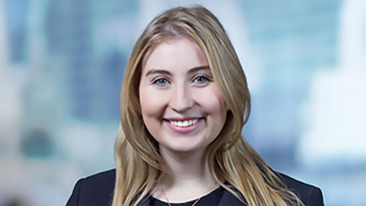 Pace University's Business Economics alumna and JP Morgan Asset Management portfolio manager Kelsey Berro