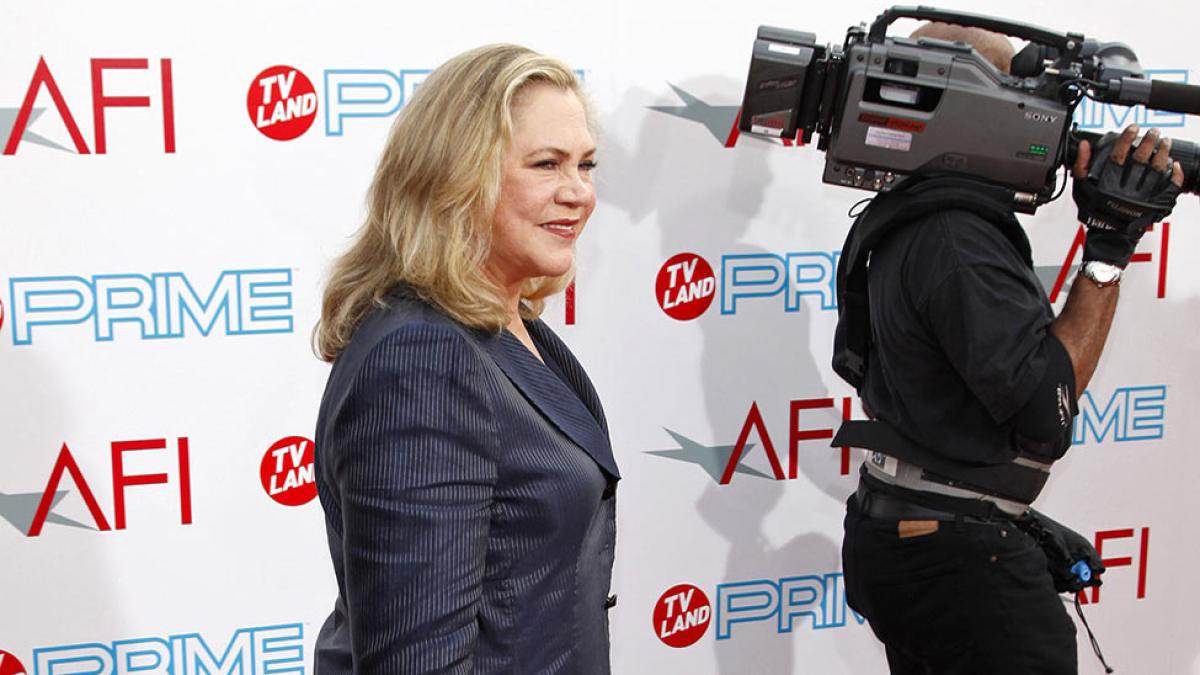 Kathleen Turner on the red carpet