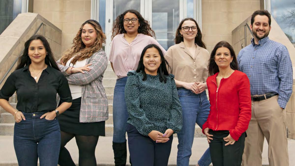 Students and faculty from the Elisabeth Haub School of Law's Access to Justice Project Team