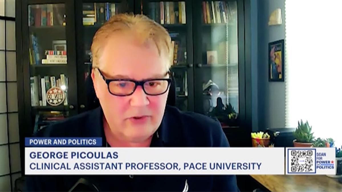 Pace University's Clinical Associate Professor of Political Science George Picoulas, PhD, speaks with News12.