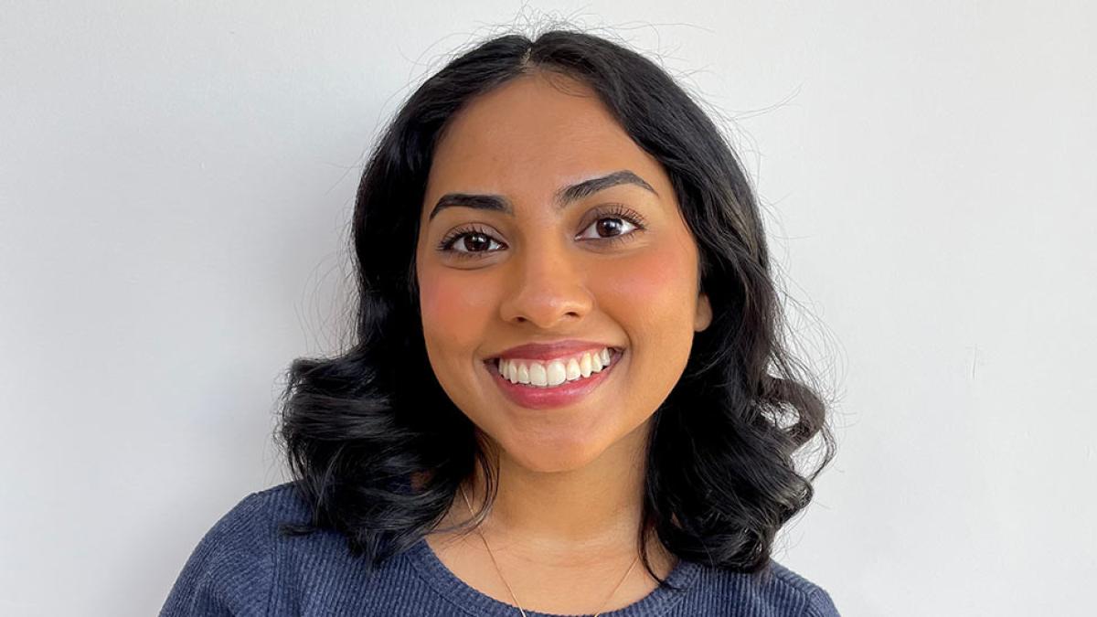 Angeleena Kuriakose, student at Pace University's Lubin School of Business.
