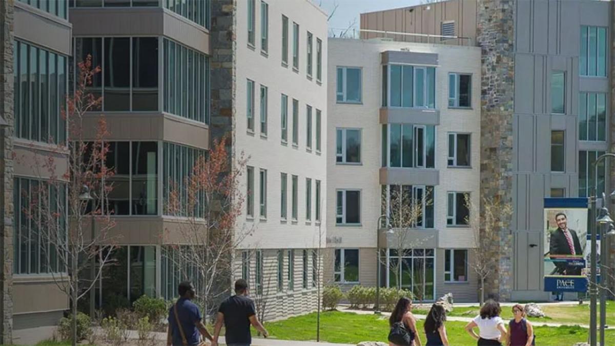 Residence Hall on the Pace University Pleasantville campus.