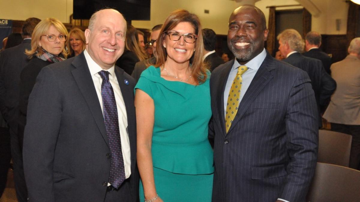 Elisabeth Haub School of Law at Pace University President Marvin Krislov, DA Susan Cacace '89, Dean Horace Anderson