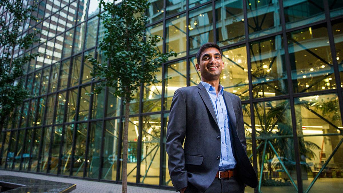 Pace University Lubin School of Business student near Pace NYC Campus