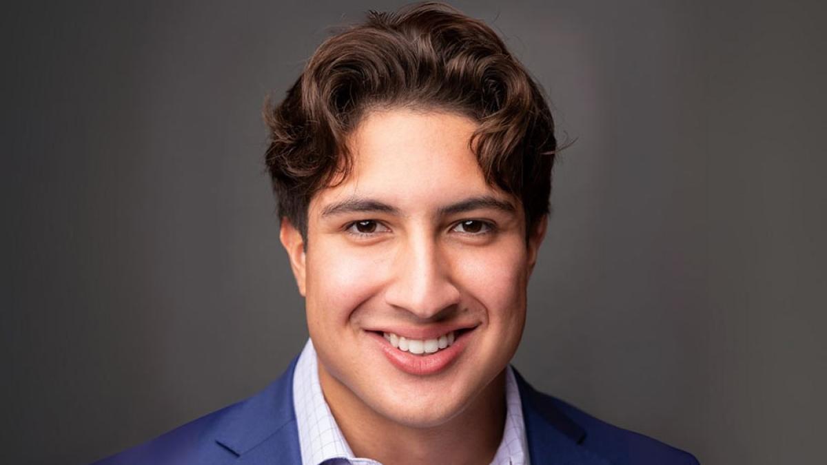 Christian Valerio, student at Pace University's Lubin School of Business.