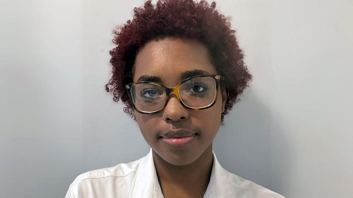 Skye Tchegnon, student at Pace University's Lubin School of Business.