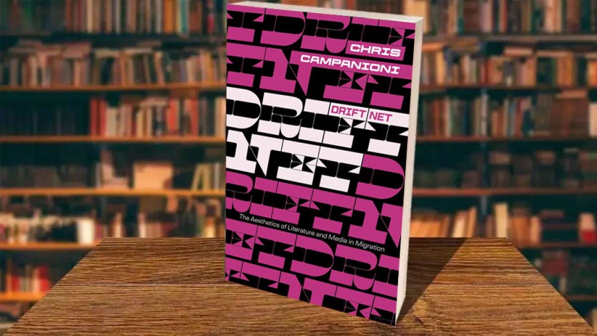Book cover of Drift Net by Pace University's English professor Chris Campanioni, PhD