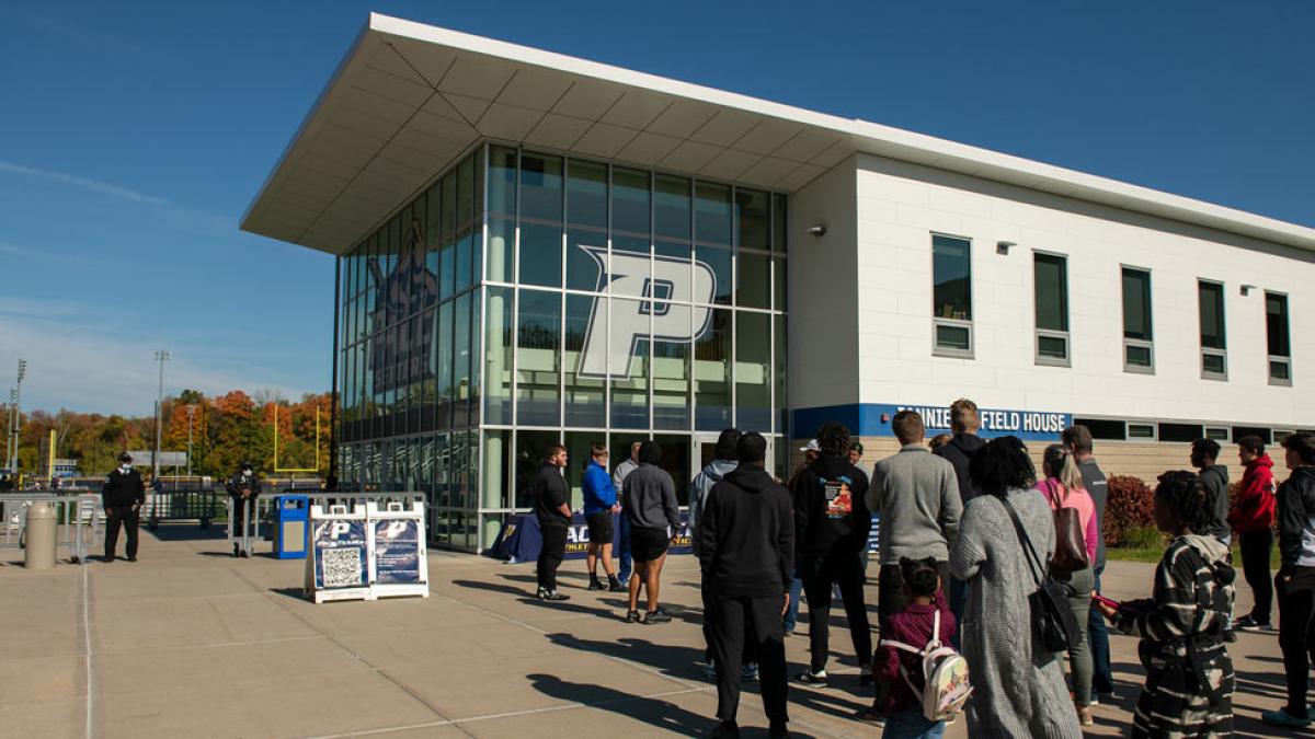 Ianiello Field House on the Pleasantville campus of Pace University