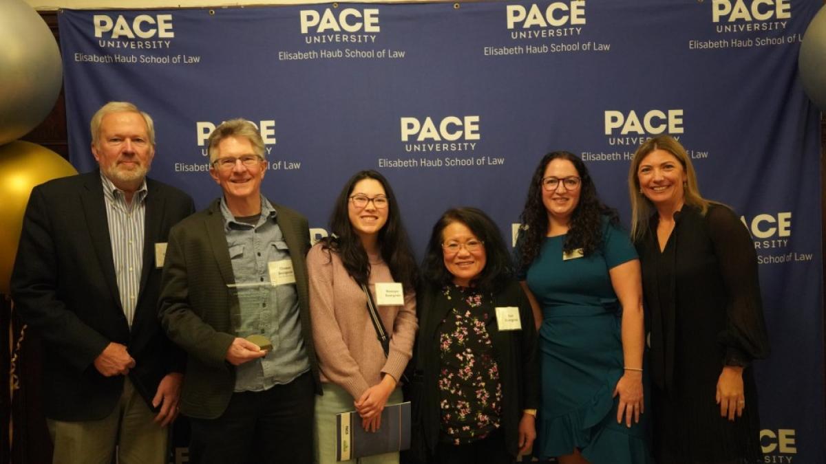Elisabeth Haub School of Law at Pace University Tom Bourgeois and family at 2025 Land Use Law Conference 