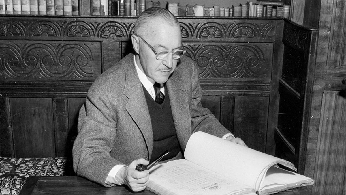 Pace University second president Robert Pace in the Pace Study