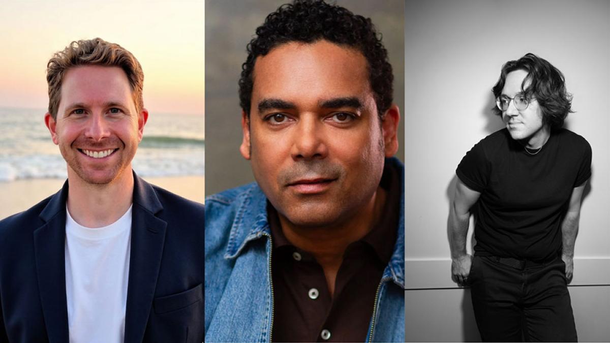 Pace University’s Sands College of Performing Arts faculty members Eric Price, Phillip Christian Smith, and Adam J. Rineer.