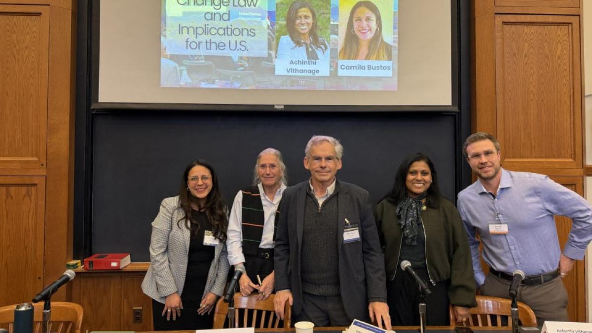 Elisabeth Haub School of Law at Pace University Professors Bustos and Vithanage as part of panel at NDEL 2026
