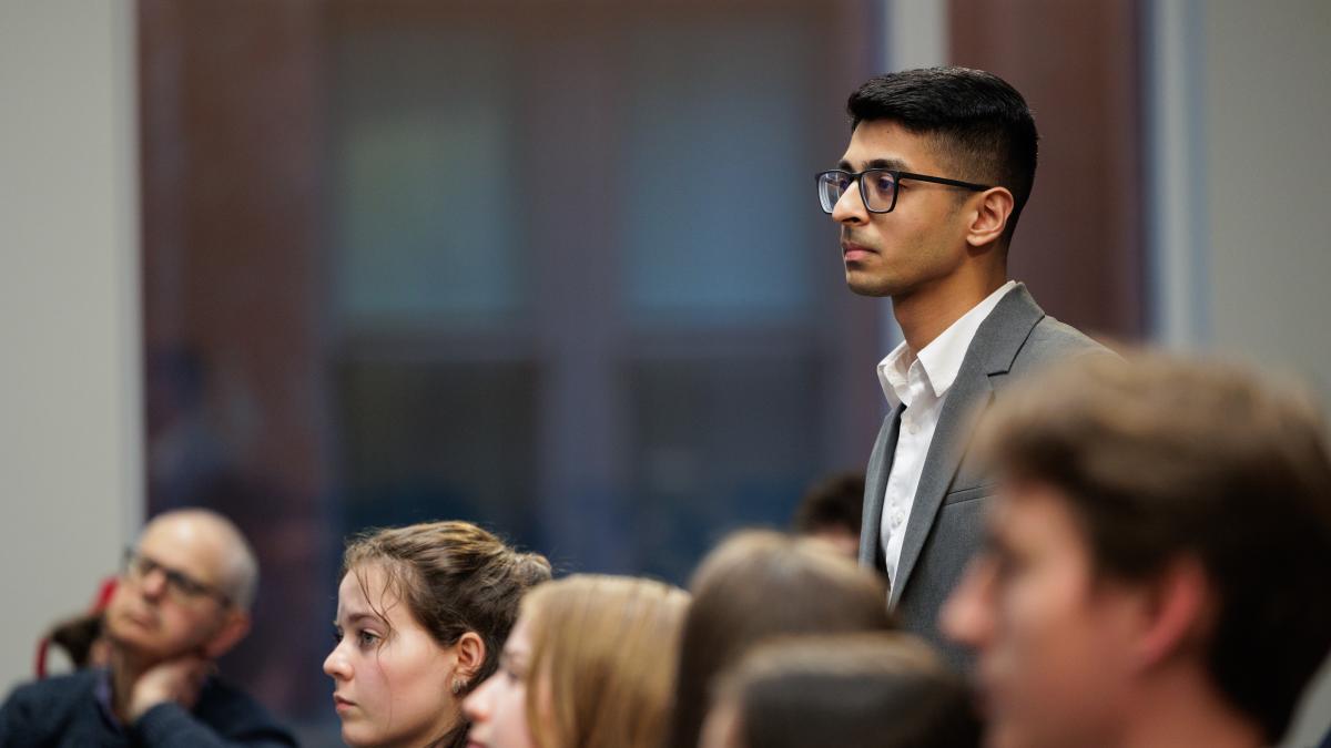 Shrey Jain, graduate student at the Lubin School of Business