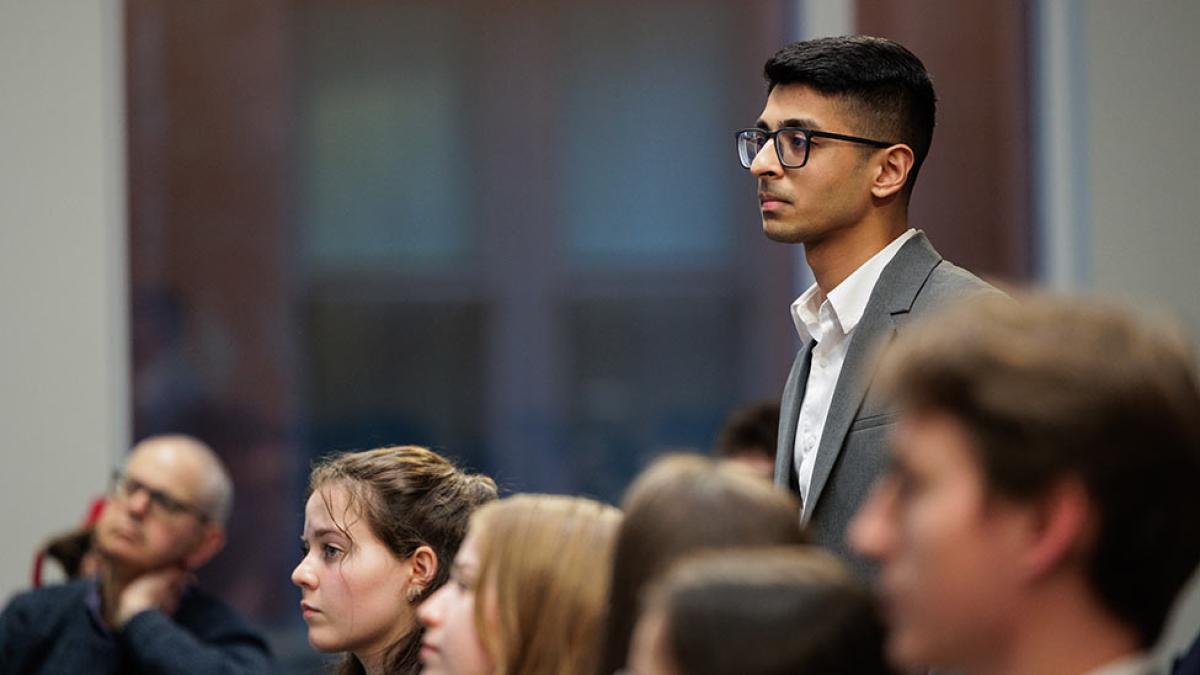 Shrey Jain, graduate student at the Lubin School of Business