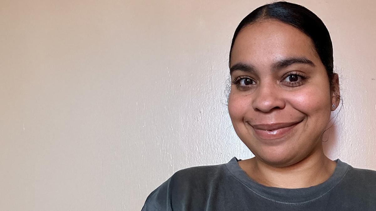 A close up picture of Pace University student Kiara Medina