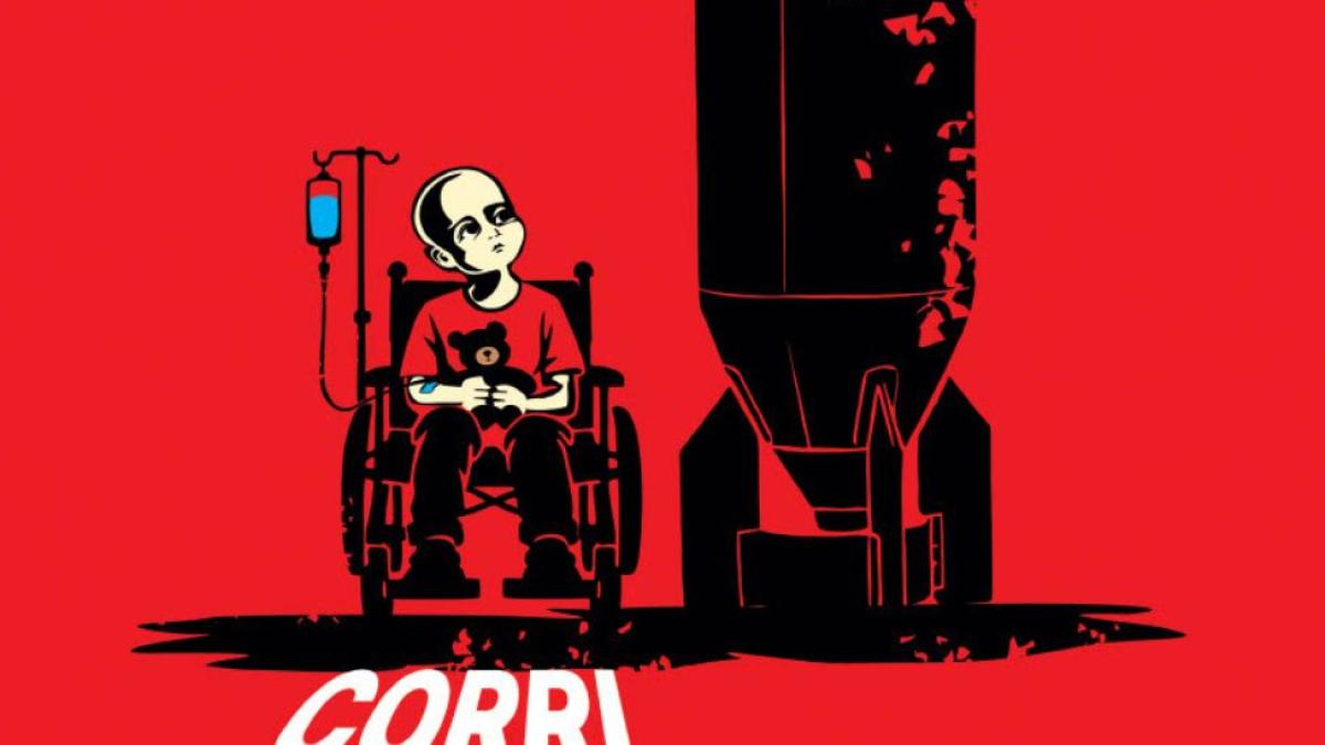 illustration of a boy in wheelchair next to a spaceship