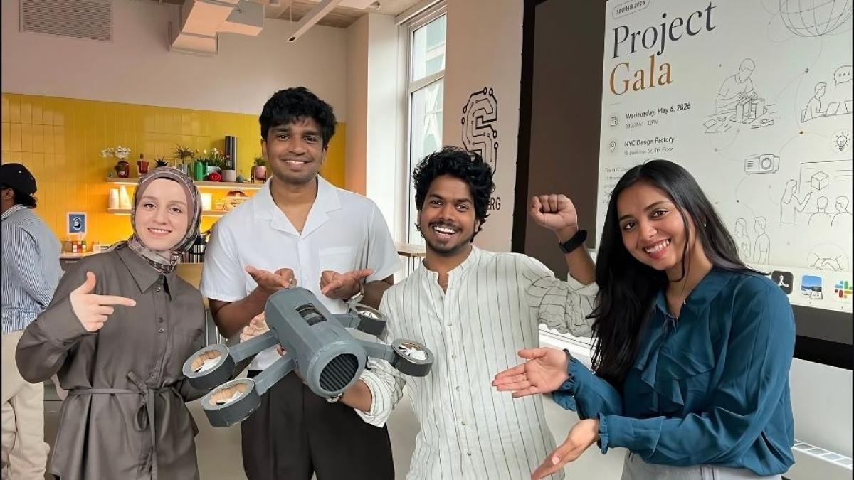 Seidenberg students showcase prototype at NYC Design Factory 2026