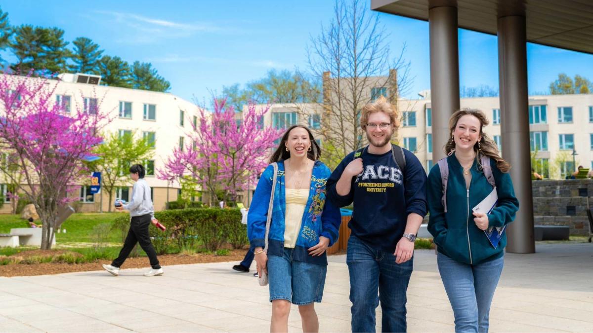 Students on the Pace Pleasantville Campus