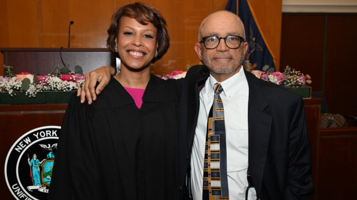 Randolph McLaughlin and Judge Malaika N. Scott-McLaughlin pose together