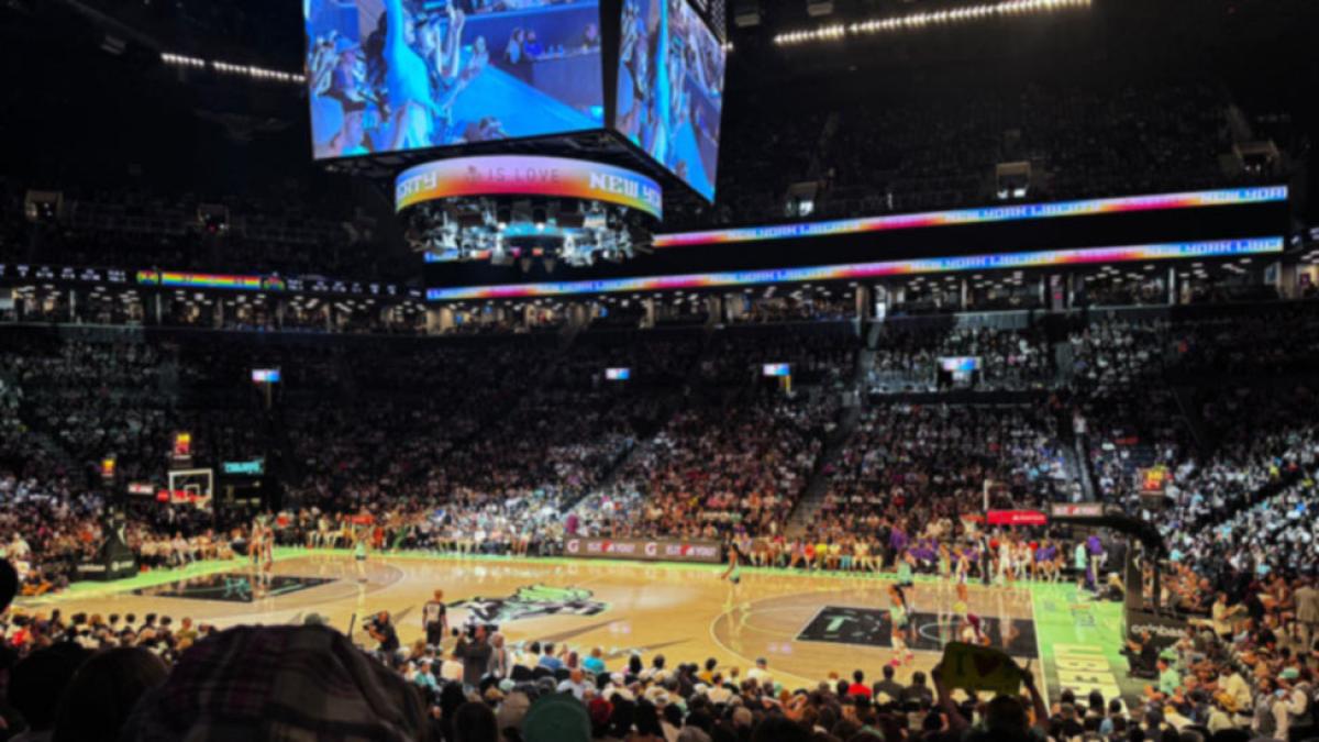 New York Liberty game at the Barclay's Center.