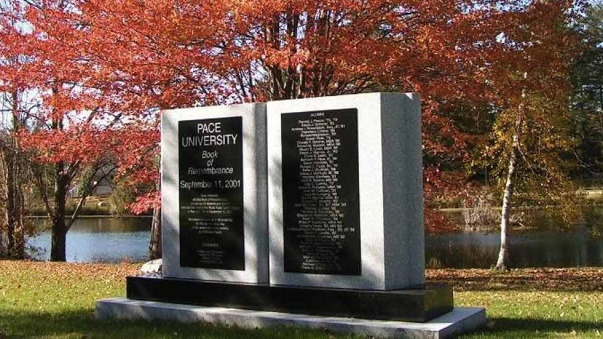 Book of Remembrance September 11 memorial in Pleasantville.