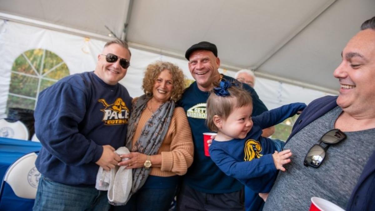 Pace family at Homecoming