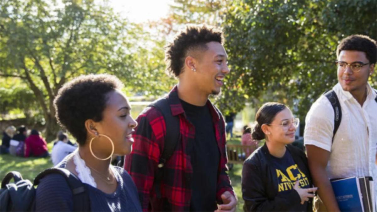 Students on the pace Pleasantville campus