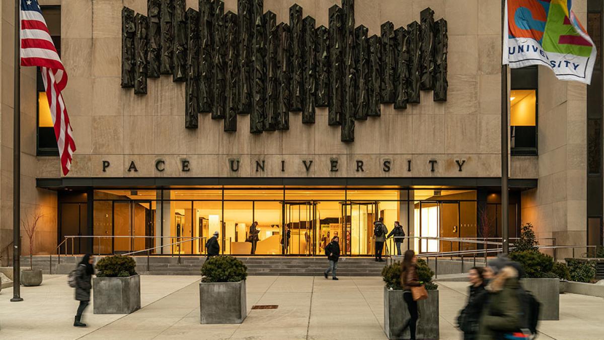 Building image of 1 Pace Plaza in NYC.