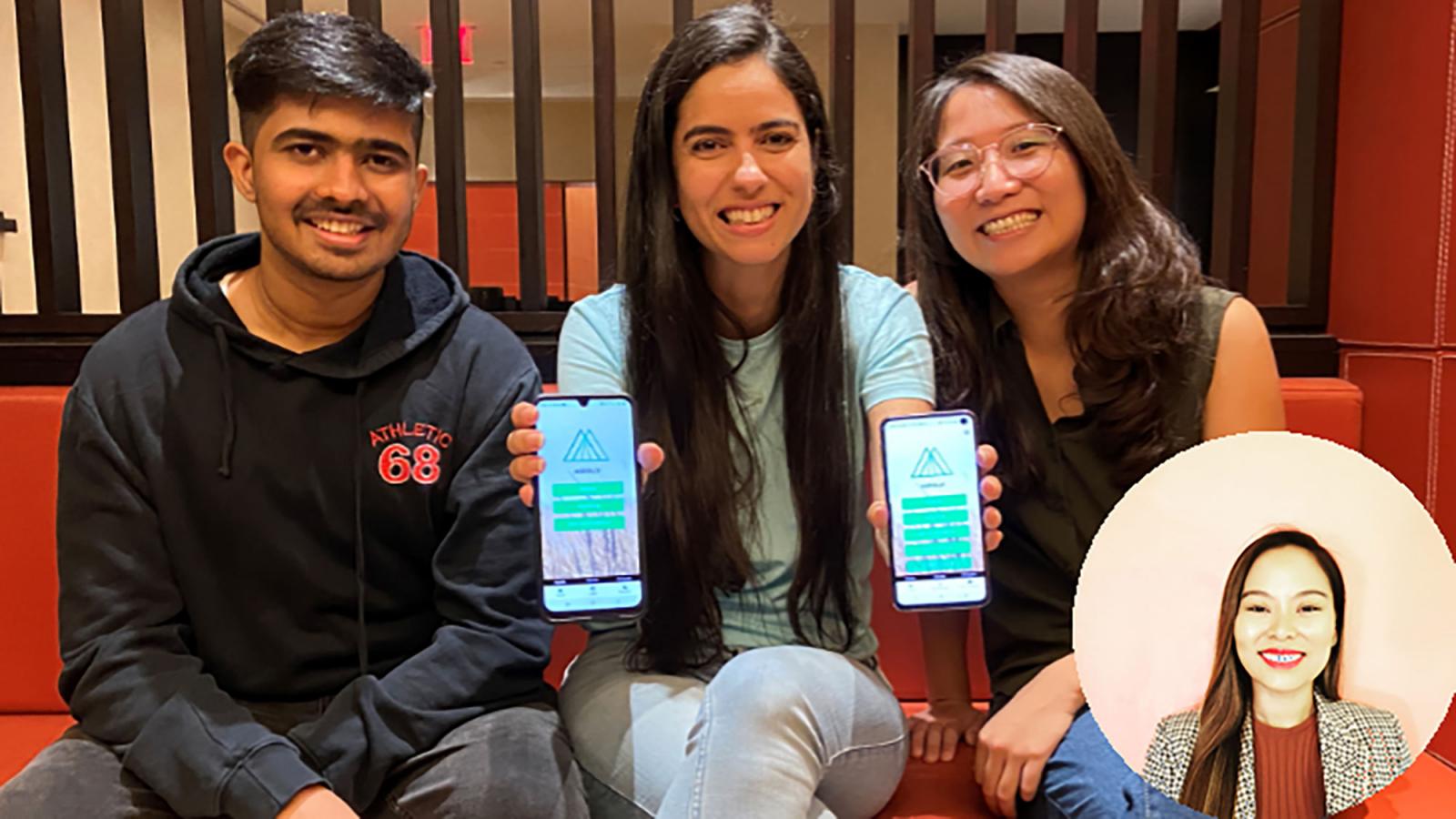 Ajinkya Datalkar ’20, Manoela Morais ’20, Chimka Munkhbayar ’20, and Helen Tsai ’21