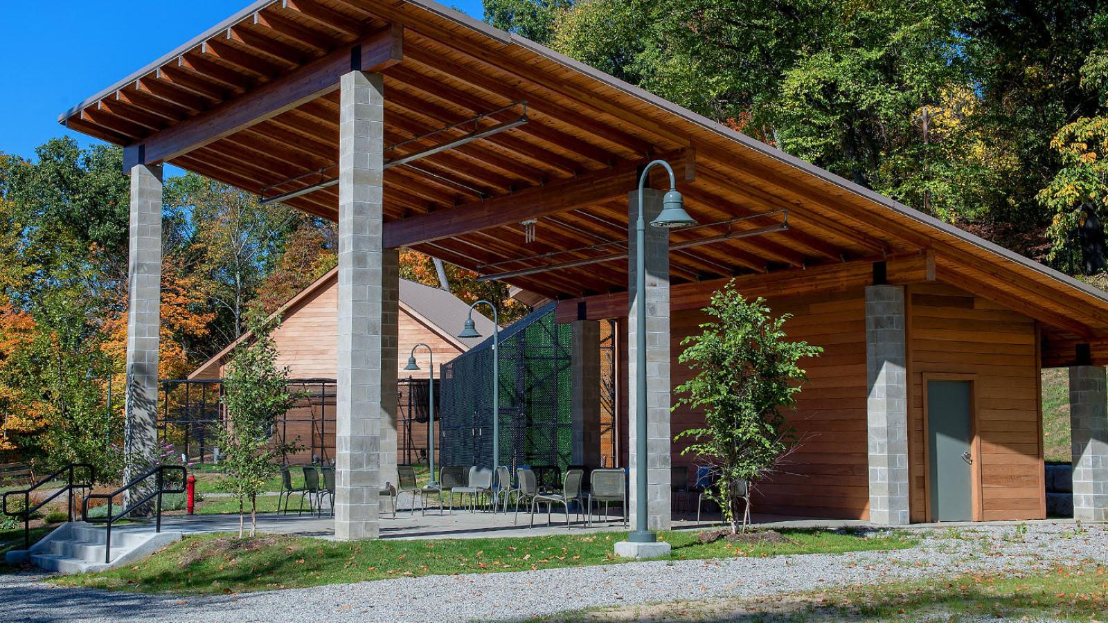 Outside classroom within the Environmental Center