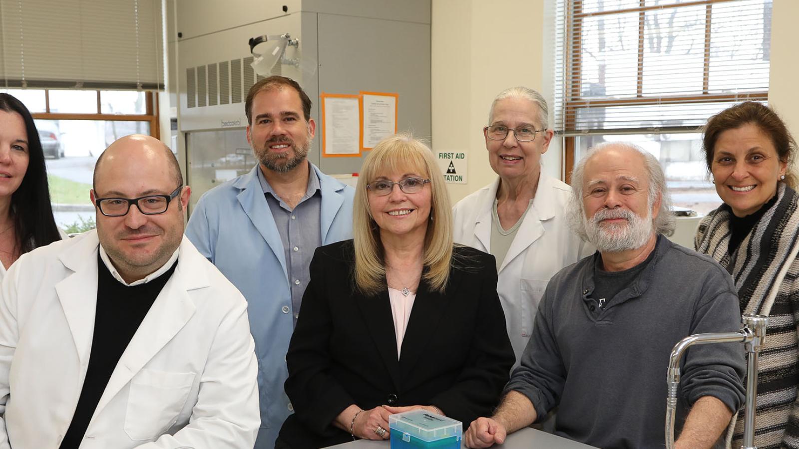 Group photo of biology professors