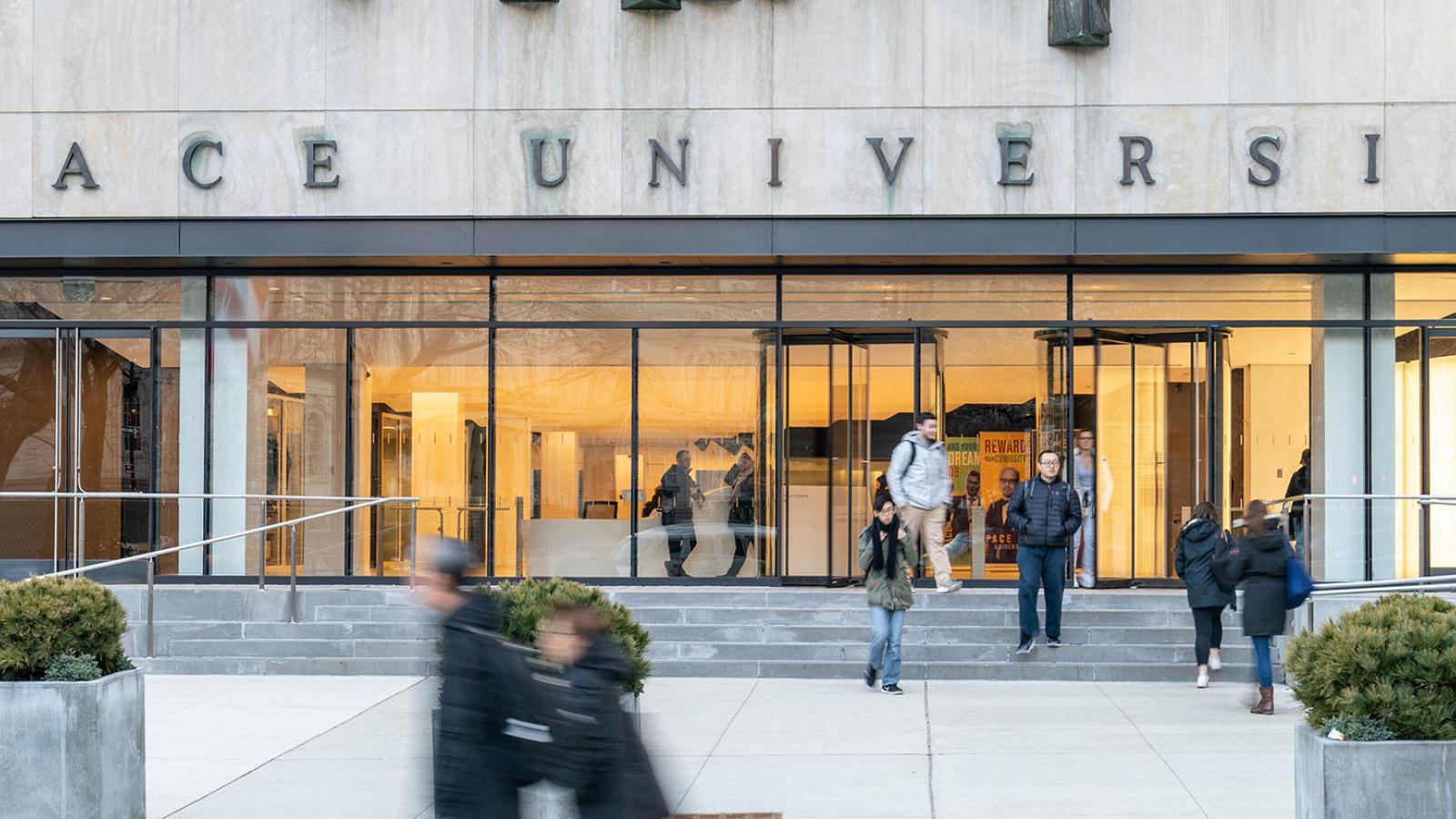 Main entrance of the NYC campus.