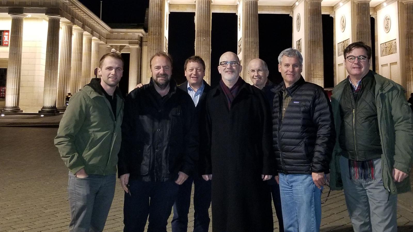 Pictured left to right: Greg Doty, Paul Doty, Matt Worner, Denis McCauley, Brian McCauley, Larry Bellom, and Scott MacWhinnie.