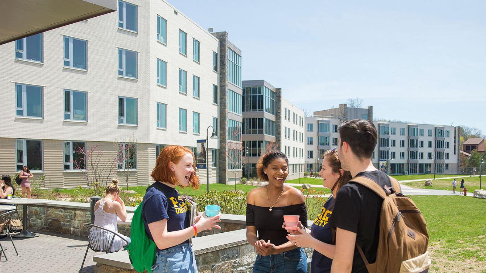 Residence halls on the Pleasantville campus