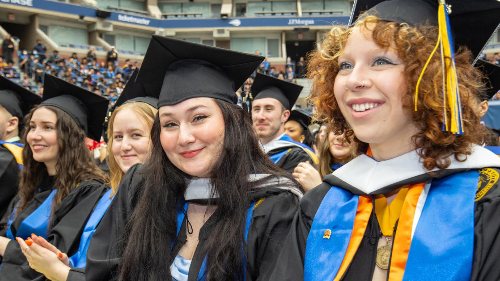 graduates in the crowd