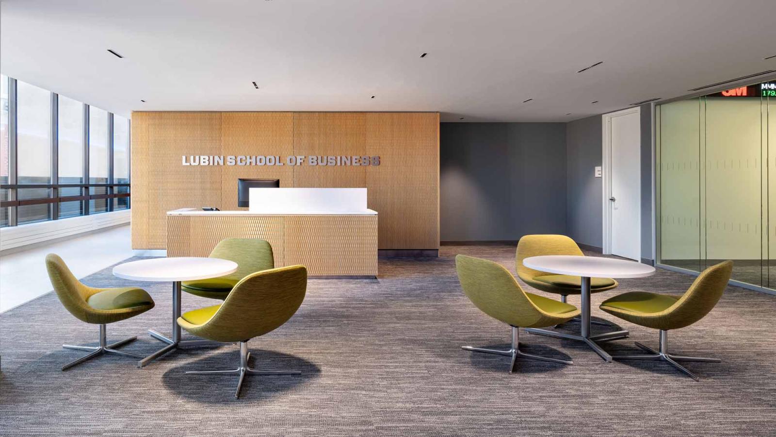 Lubin's School of Business updated lounge space