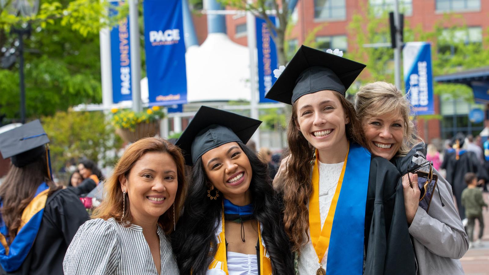 group of women at commencement