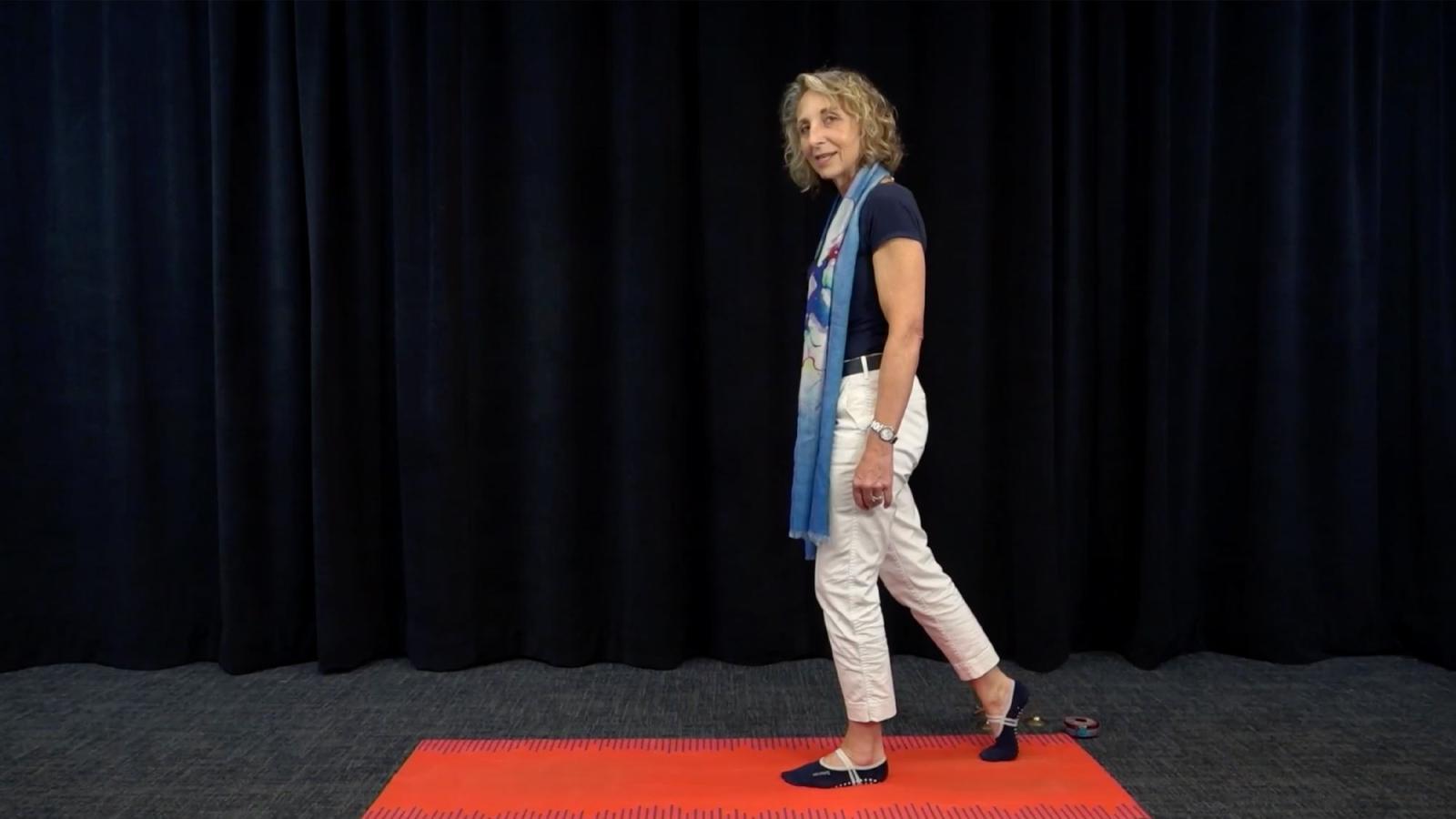 Sophie Kaufman Demonstrating Walking Meditation