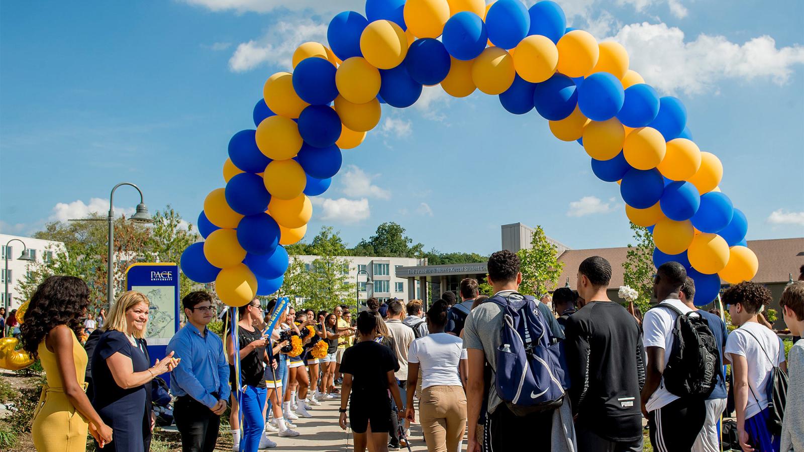 Students participating at Convocation.