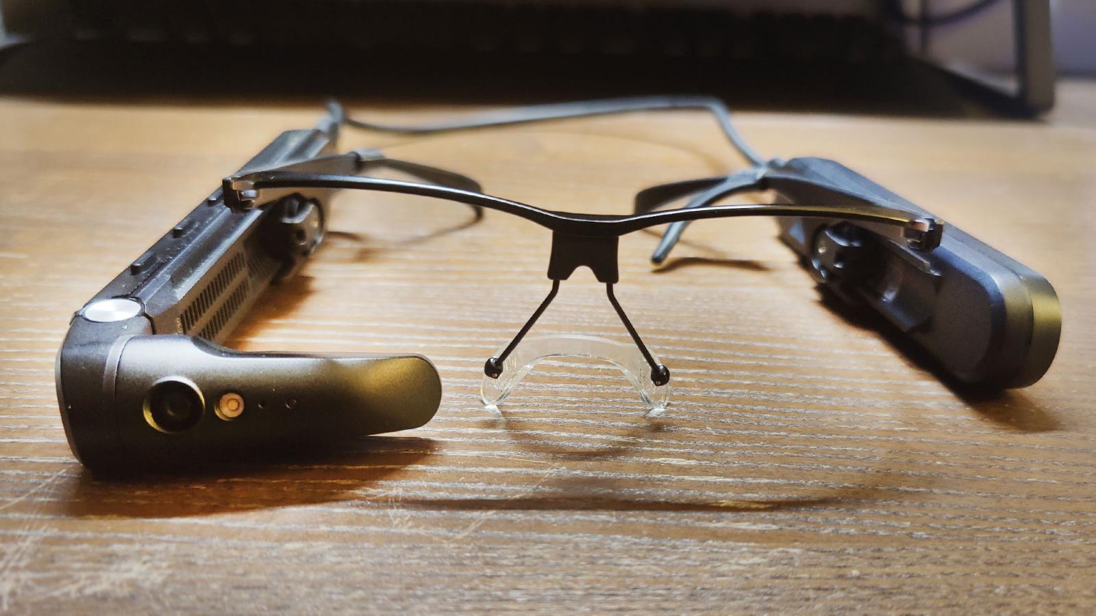 smart glasses on a table