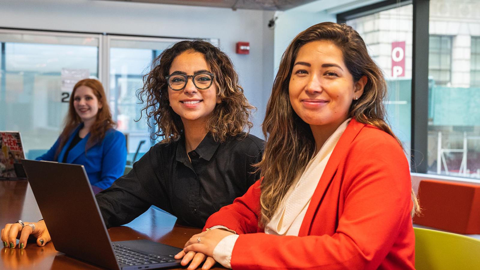 Three members of the Pace University Human Resources team.