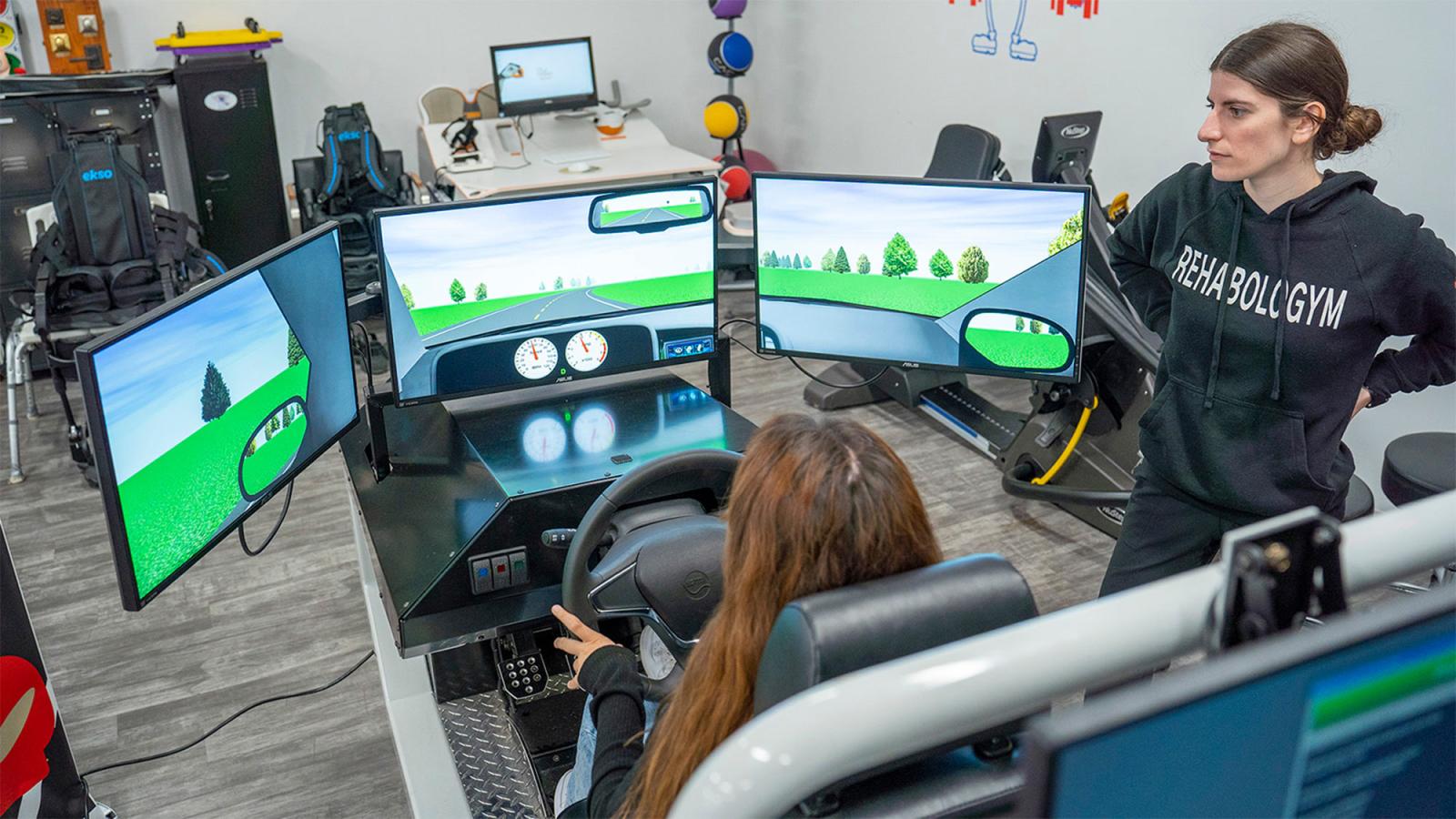 Occupational Therapy driving simulator 